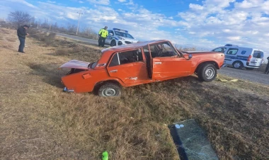 Bərdədə yol qəzası olub, xəsarət alan var - FOTO