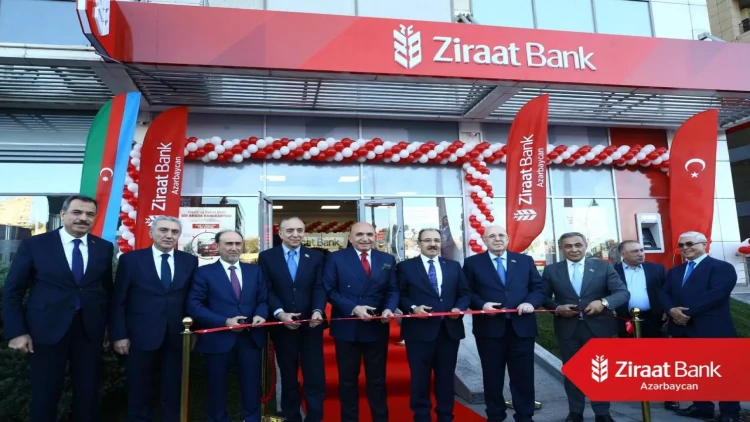 Ziraat Bank Azərbaycan Bakının Babək prospektində sayca 8-ci filialının açılışını etdi - FOTO