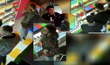 Bakıda 4 nəfər əlbir olub qəlyan mağazasını belə 