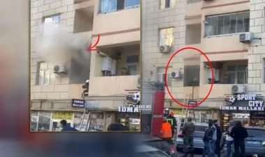 Bakıda gün ərzində üçüncü çoxmərtəbəli binada YANĞIN