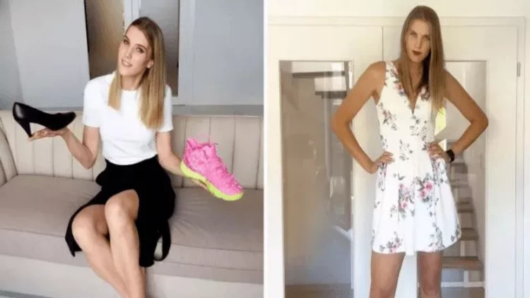 İki metr boyu olan qadına insanlar belə reaksiya verdi - VİDEO - FOTO