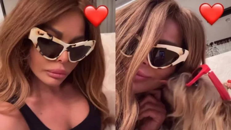 Aygün Kazımova evindən VİDEO paylaşdı - itinə...