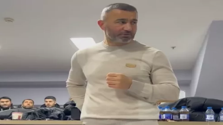 Qurban Qurbanovun paltardəyişmə otağında təsirli çıxışı - VİDEO