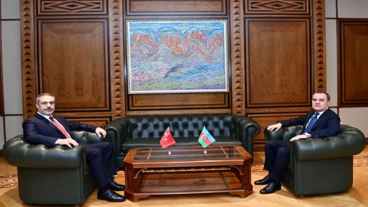 Bakıda Ceyhun Bayramovla Hakan Fidanın təkbətək görüşü keçirilib - YENİLƏNİB - FOTO