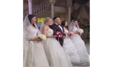 Eyni anda 4 qadınla evləndi - FOTO