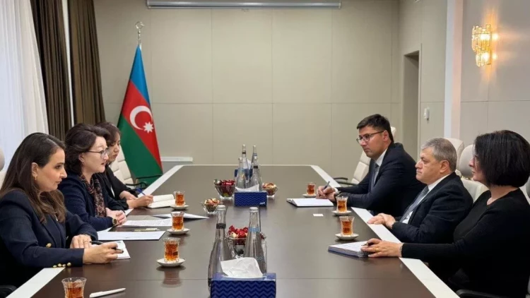 Aktotı Raimkulova Prezidentin Şuşa rayonunda xüsusi nümayəndəsi ilə görüşüb - FOTO