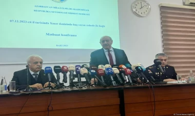 Azərbaycanda baş verən zəlzələ ilə bağlı mətbuat konfransı keçirilir