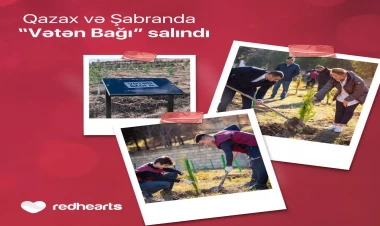 Qırmızı Ürəklər Fondunun dəstəyi ilə Qazax və Şabran rayonlarında “Vətən Bağı” salındı