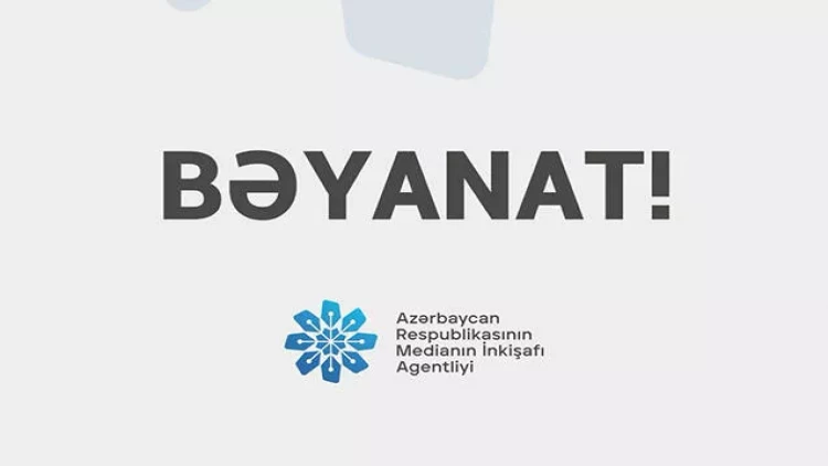 MEDİA bəyanat yaydı