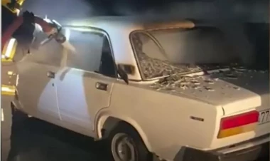 Bakıda “07” yandı - VİDEO