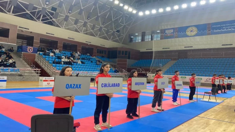 Karate üzrə Azərbaycan çempionatının açılış mərasimi keçirilib - FOTO