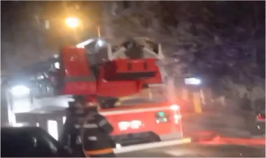 Bakıda doqquzmərtəbəli yaşayış binasında yanğın - Sakinlər təxliyə edildi - YENİLƏNİB - VİDEO