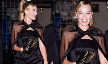 Bu dəfə qara paltarlı “Barbie” - FOTOlar