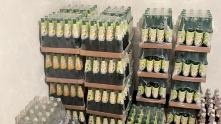 Saxta içkilər istehsal edən müəssisə aşkarlandı - FOTOlar