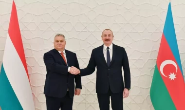 İlham Əliyev Viktor Orban ilə görüşüb - VİDEO - FOTO