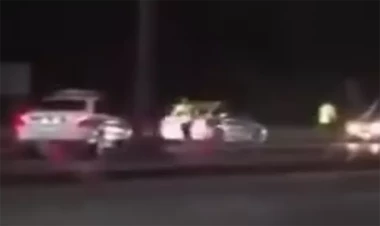 Sərxoş sürücü belə saxlanıldı - VİDEO