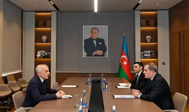 Ceyhun Bayramov GUAM-ın Baş katibi ilə görüşüb