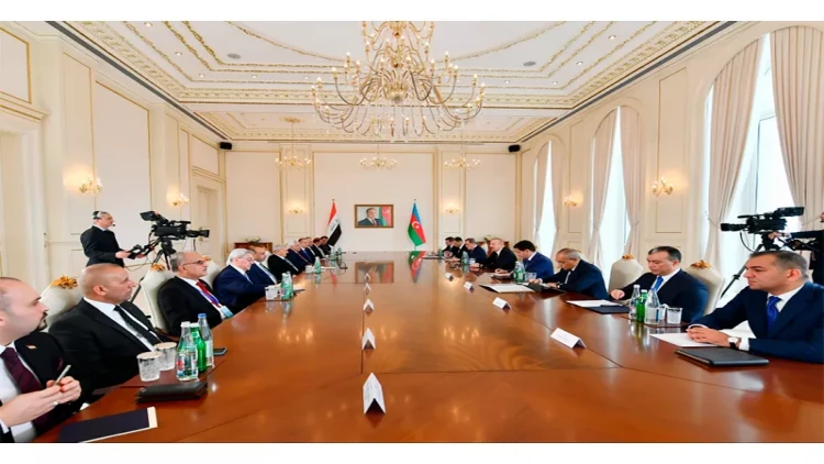 Azərbaycan və İraq prezidentlərinin geniş tərkibdə görüşü olub - VİDEO