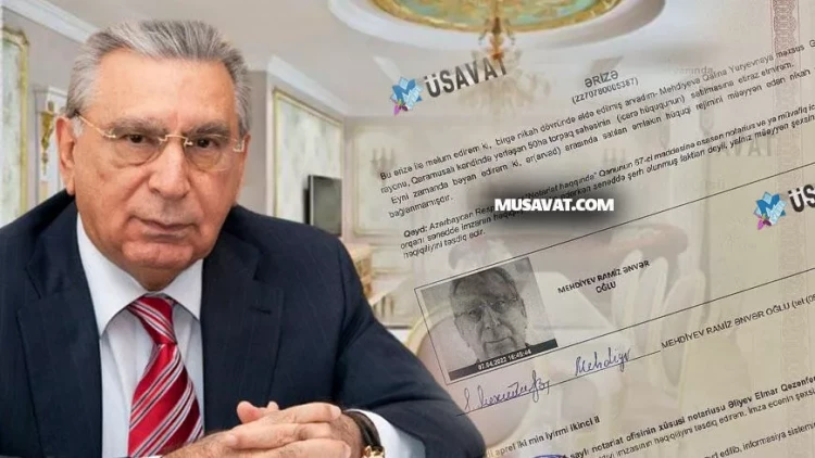 Ramiz Mehdiyev torpaqlarını və əmlaklarını satır – FOTOFAKT