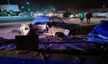 Gəncədə qəza olub, xəsarət alan var - FOTO