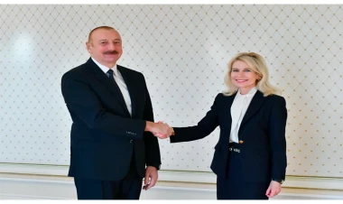 İlham Əliyev Pia Kaumanı qəbul edib - VİDEO - FOTO