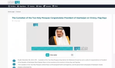 Səudiyyə Ərəbistanı Kralı İlham Əliyevi təbrik edib