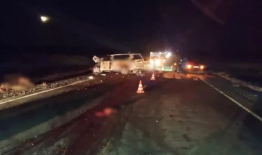 Dəhşətli qəza: Magistral yol qan gölünə döndü - FOTOlar