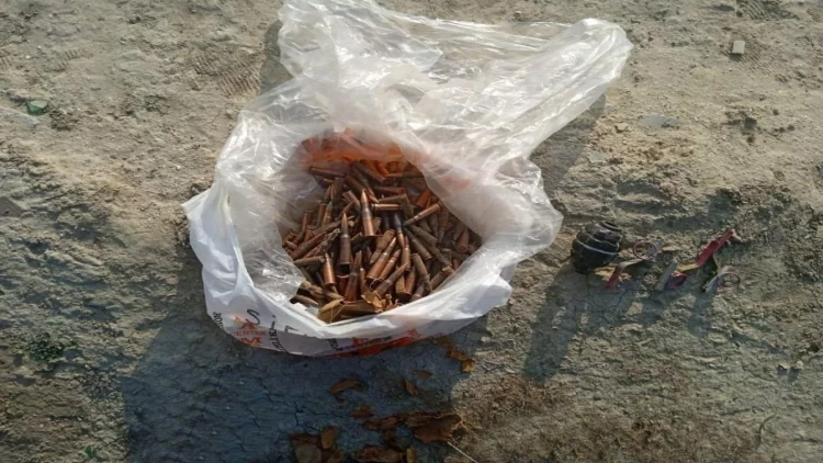 Hacıqabulda qumbara və digər sursatlar aşkarlandı - FOTO