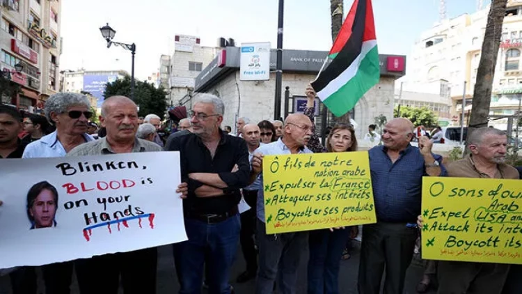 Fələstində Blinkenə belə etiraz etdilər - FOTOlar