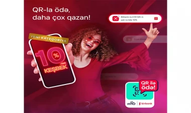 Birbank-da m10 QR kodunu çək və ödə, 10%-dək keşbek qazan