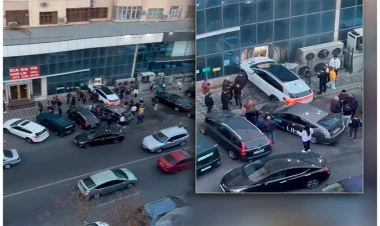 Bakıda qadın sürücü əyləc əvəzinə qaza basdı - Maşın obyektə girdi - FOTO