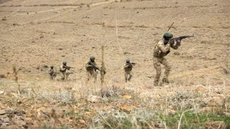 Xüsusi təyinatlıların və PUA-ların iştirakı ilə təlim keçirildi - FOTO