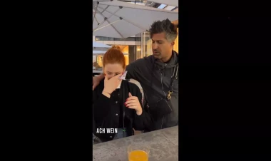 Məşhur fenomenin bu hərəkəti qəzəbləndirdi - Ağlayan sevgilisinə salfetka əvəzinə... - VİDEO