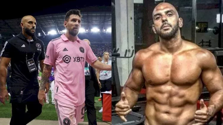 Cangüdəni Messini arvadının yanında da tək qoymur - FOTO