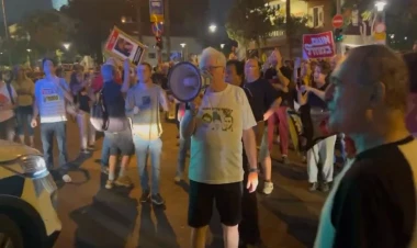 Təl-Əvivdə İsrail əleyhinə etirazlar olub - VİDEO