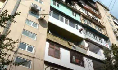 Bakıda doqquzmərtəbəli binanı üfunət bürüyür - VİDEO