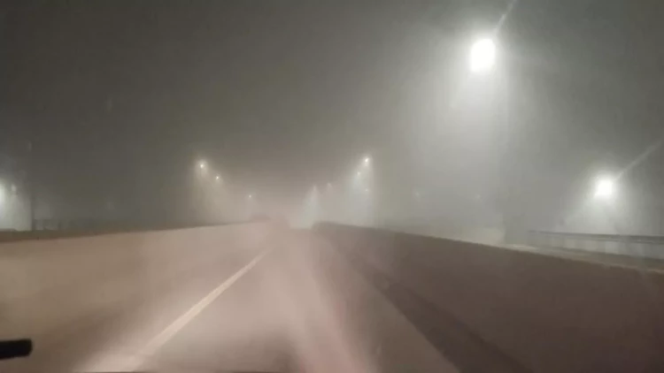 Xaçmazda GÜCLÜ DUMAN: Nəqliyyatın hərəkəti çətinləşdi