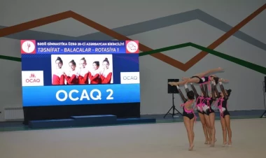 Bədii gimnastika üzrə Azərbaycan birinciliyinin qalibləri mükafatlandırıldı - FOTO