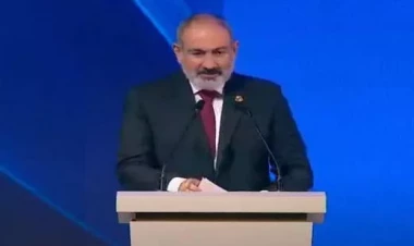 Paşinyanın Tbilisidə təqdim etdiyi xəritədə Azərbaycan belə göstərildi - FOTO