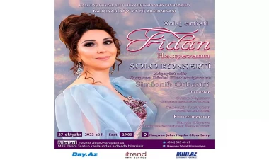 Xalq Artisti Fidan Hacıyeva Naxçıvan sakinlərinə müraciət edib - VİDEO