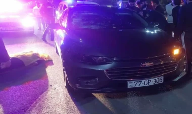 Gəncədə avtomobil piyadanı vuraraq öldürdü - FOTO