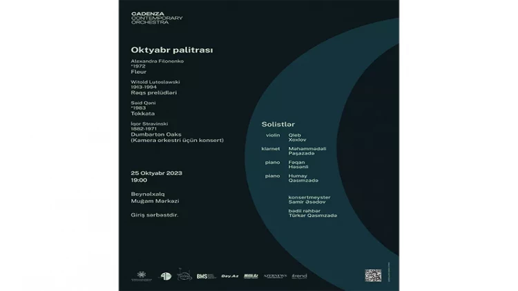 Cadenza Contemporary Orchestra növbəti konsertini keçirəcək