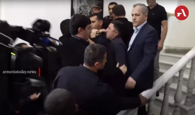 İrəvanda Şahramanyanın otağına basqın edildi - VİDEO