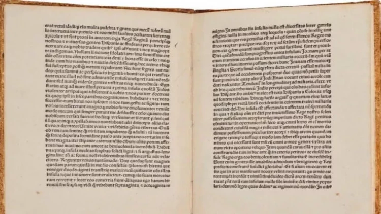 Xristofor Kolumbun məktubu üçün milyonlarından keçdilər