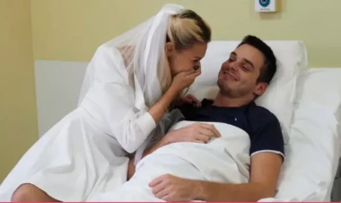 Sevgililər xəstəxanada evləndi