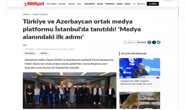 Trend BİA və DHA-nın Türkiyədə birgə layihəsi yerli medianın diqqət mərkəzində - FOTO