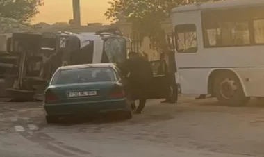 Azərbaycanda dəhşətli hadisə: Avtobus gözlədiyi yerdə üstünə betonqarışdıran aşdı