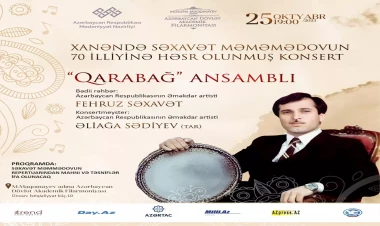 Səxavət Məmmədovun 70 illiyinə həsr olunmuş konsert keçiriləcək