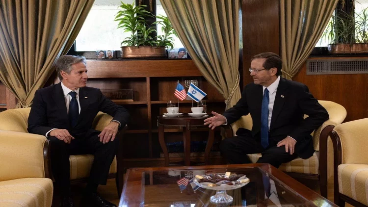 Blinken İsrail prezidenti ilə görüşüb