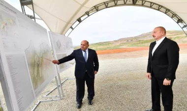 Prezident Füzulinin Cuvarlı kəndinin təməlini qoyub - VİDEO - FOTO